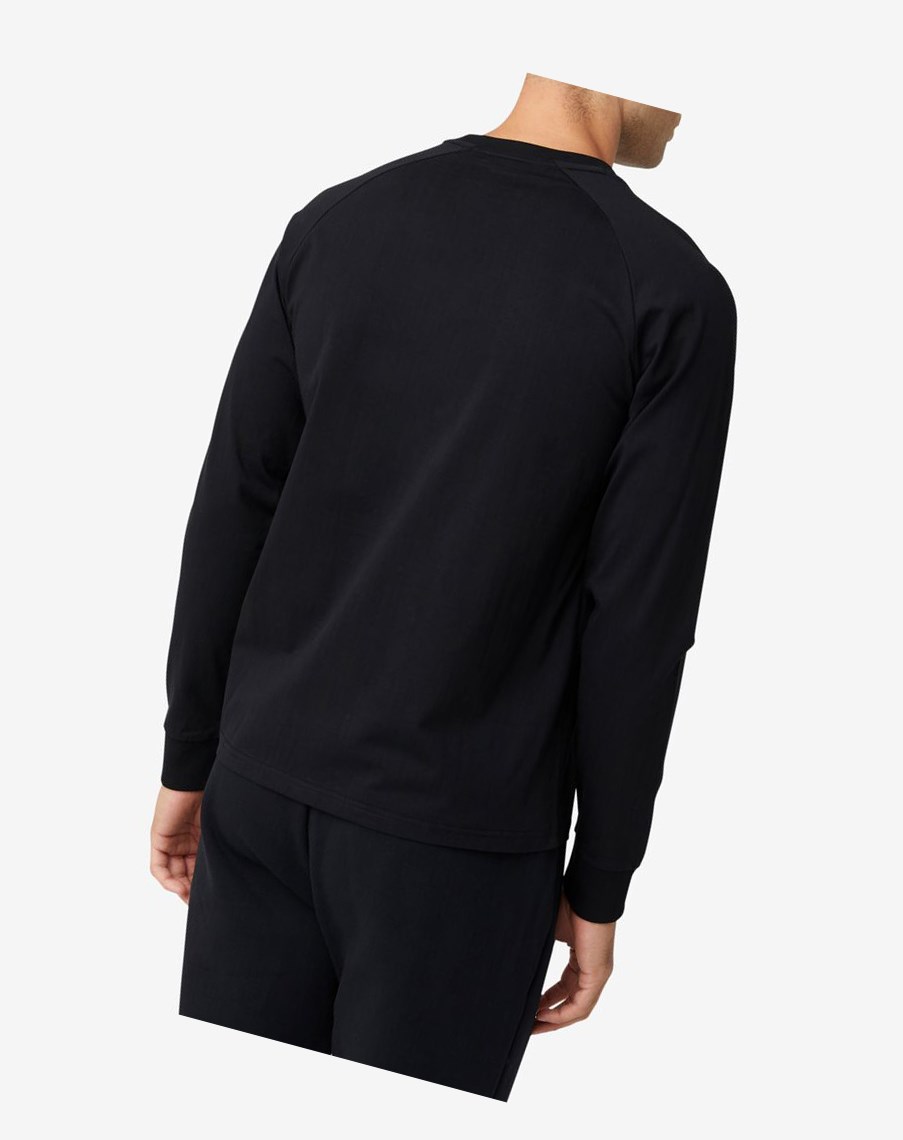 Fila Flynn Long Sleeve Tee Czarne | VPYUN-3724