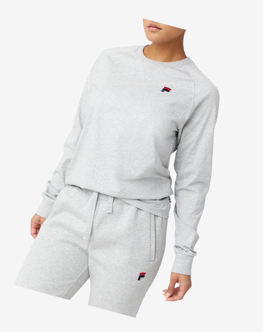 Fila Flynn Long Sleeve Tee Głęboka Szare | MDVPY-7869