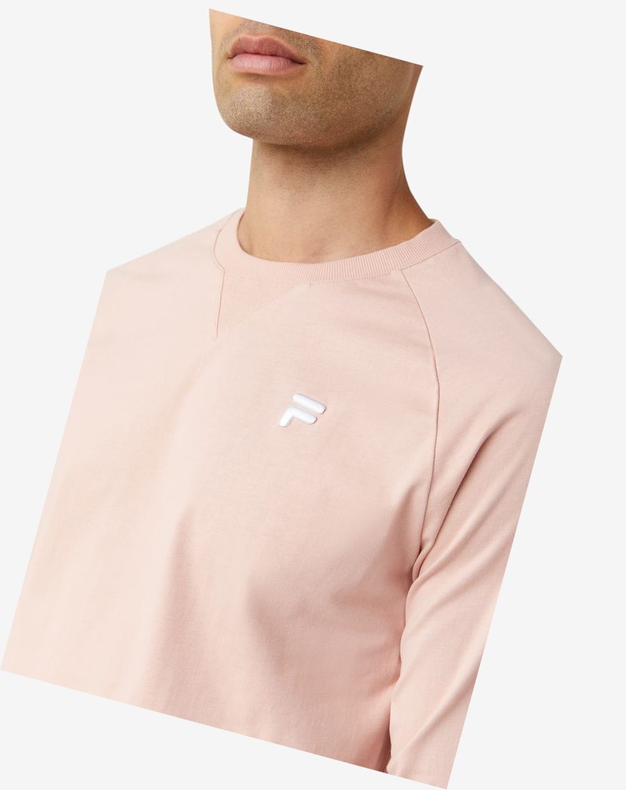 Fila Flynn Long Sleeve Tee Różowe | RILTO-9731