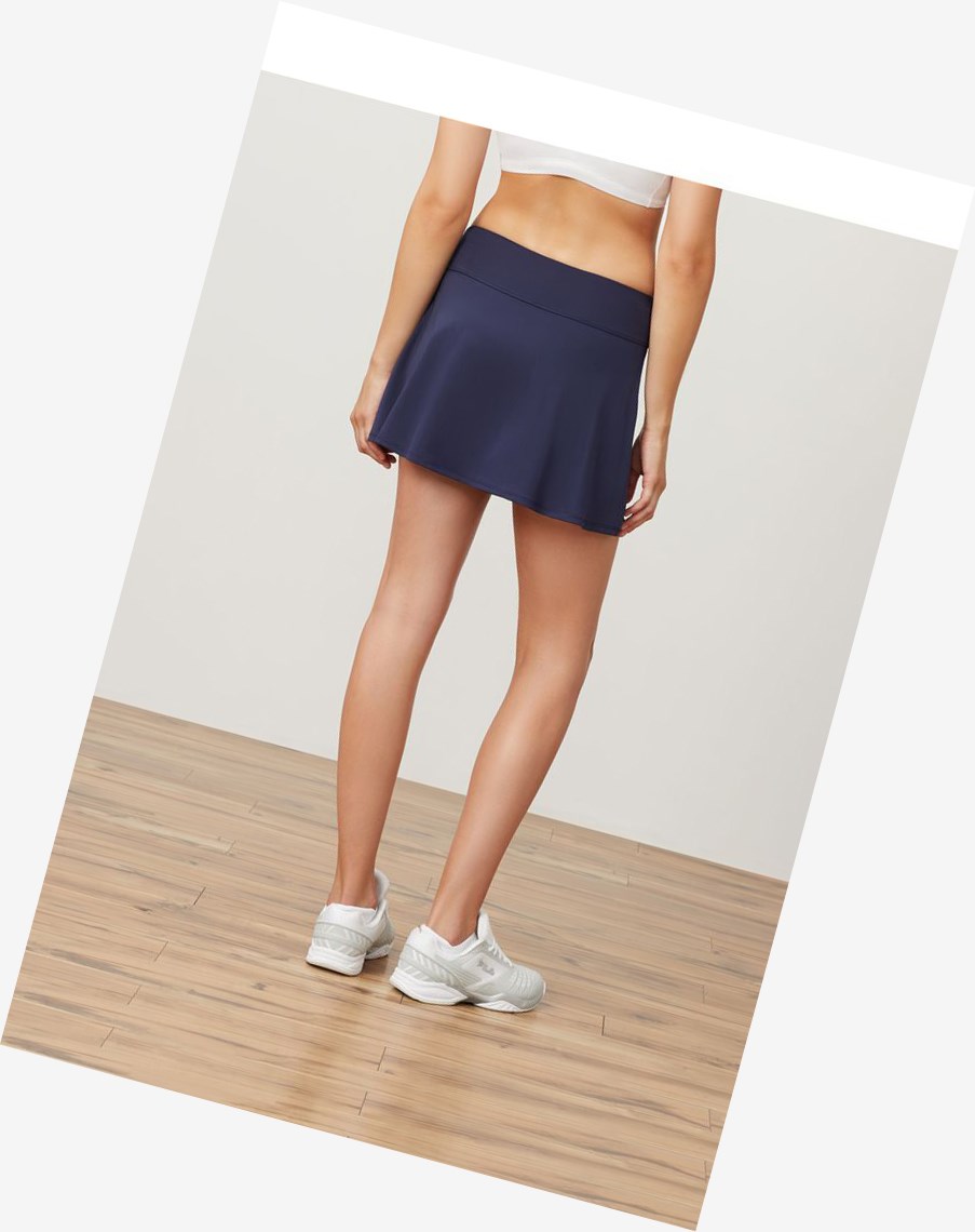 Fila Foundations Long Flirty Skort Granatowe | HQGPL-5639