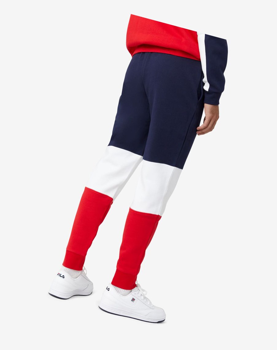 Fila France Pant Białe Czerwone | EHJKY-4857