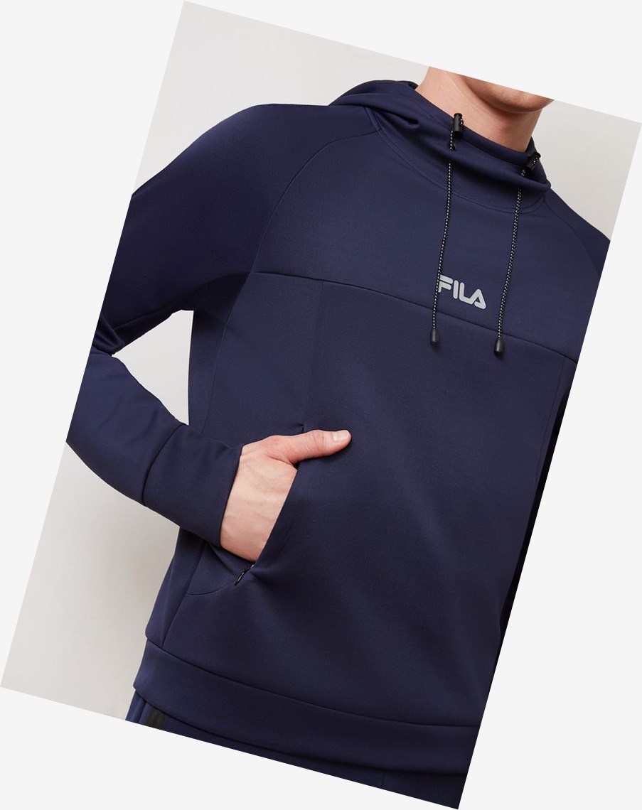 Fila Franklin Hoodie Granatowe | ZIDOQ-9421