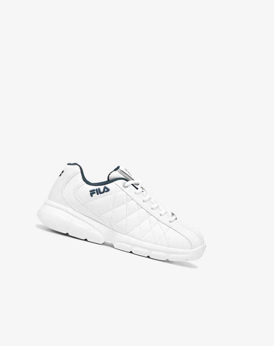 Fila Fulcrum 3 Tenisa Shoes Białe Białe Granatowe | VUJQH-1825