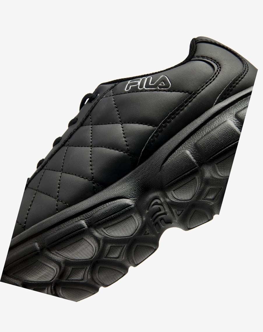 Fila Fulcrum 3 Tenisa Shoes Czarne Czarne Srebrne | RPLVC-8614