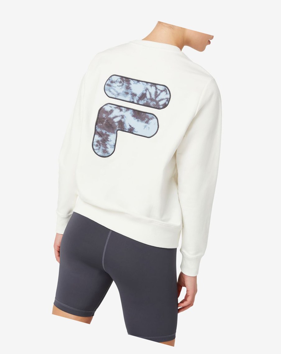 Fila Galatea Sweatshirt Białe | MOVKB-8970