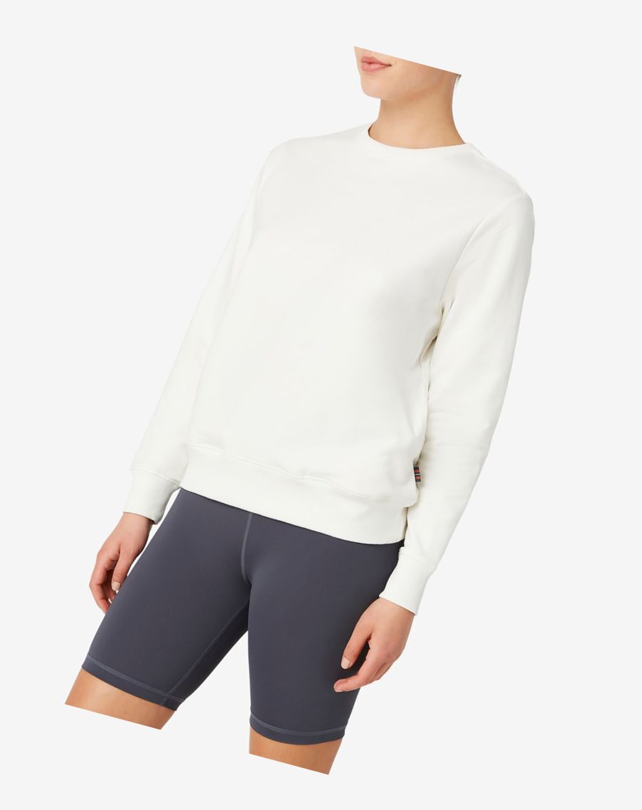 Fila Galatea Sweatshirt Białe | TLIFJ-7825