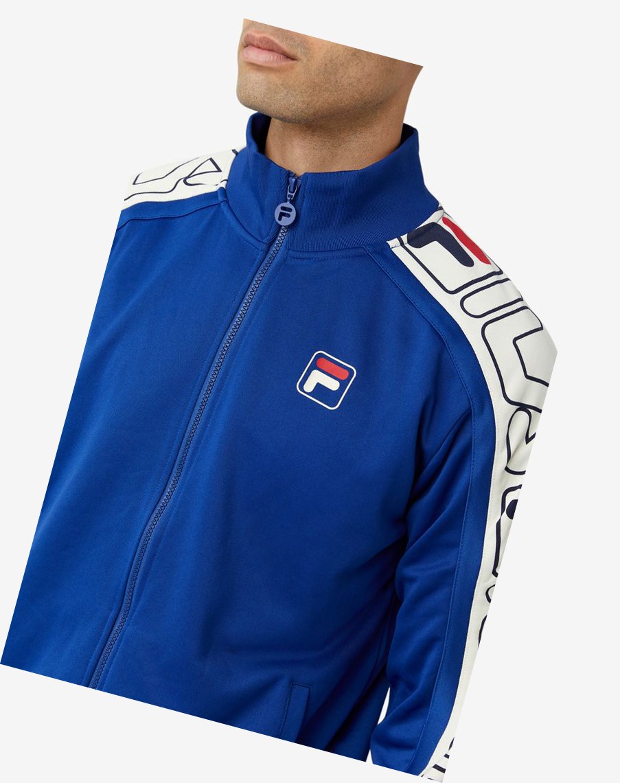 Fila Gatlin Track Jacket Niebieskie Czerwone | XWEUP-1962