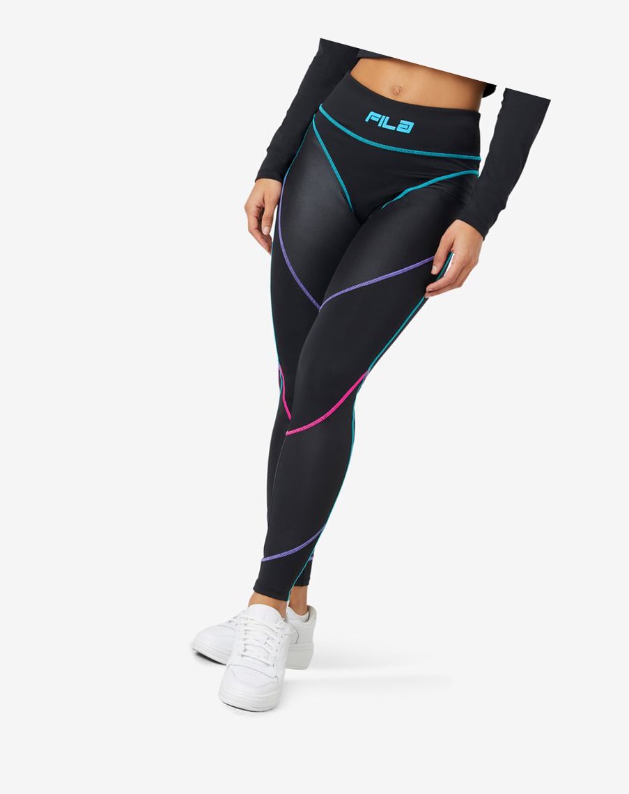 Fila Georgie High Waisted Legging Czarne | LBDSX-1678