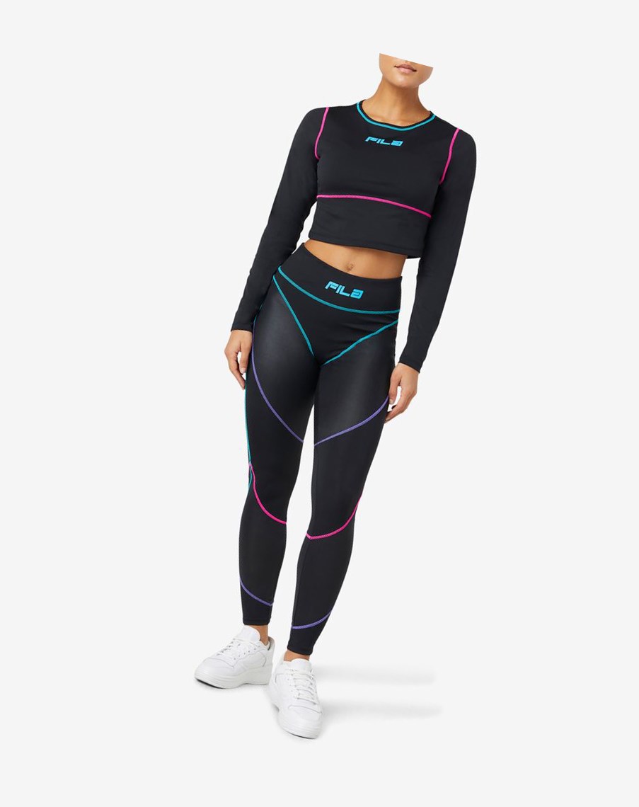 Fila Georgie High Waisted Legging Czarne | LBDSX-1678