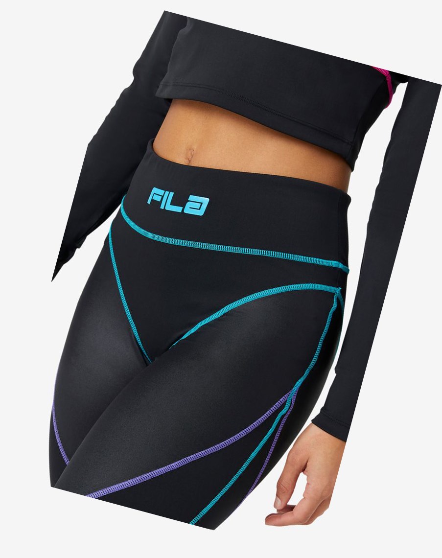 Fila Georgie High Waisted Legging Czarne | LBDSX-1678