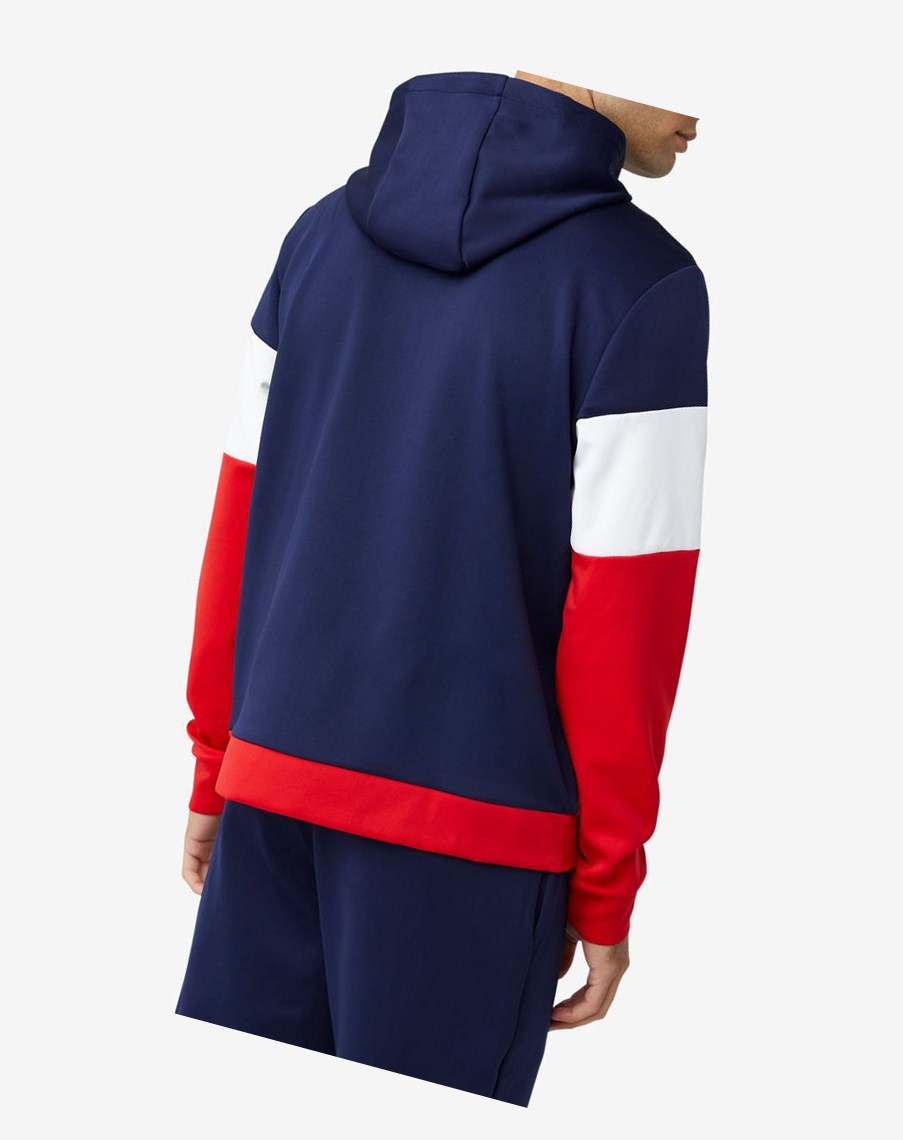 Fila Gerado Tech Hoodie Czerwone Białe | ITZYH-9721