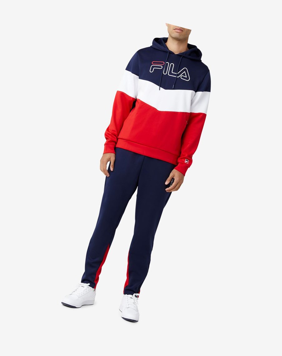 Fila Gerado Tech Hoodie Czerwone Białe | ITZYH-9721