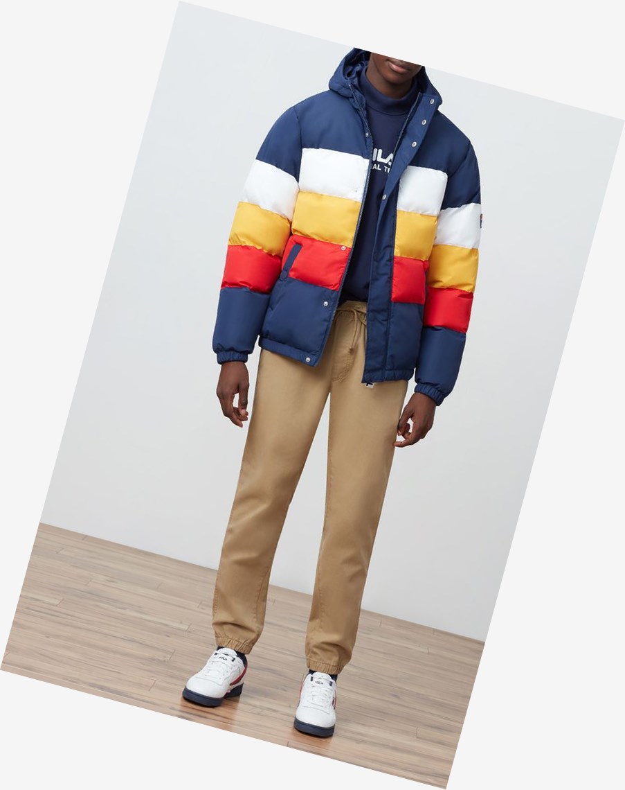 Fila Giovanni Puffa Jacket Peac/Wht/Suno | KTMGP-8364