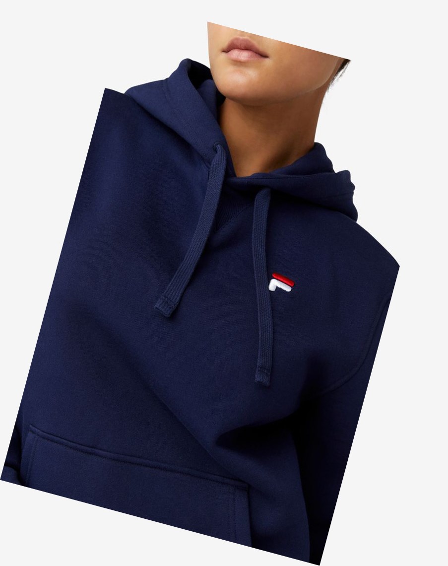 Fila Godfrey Hoodie 410 Peacoat | LQSWN-4573