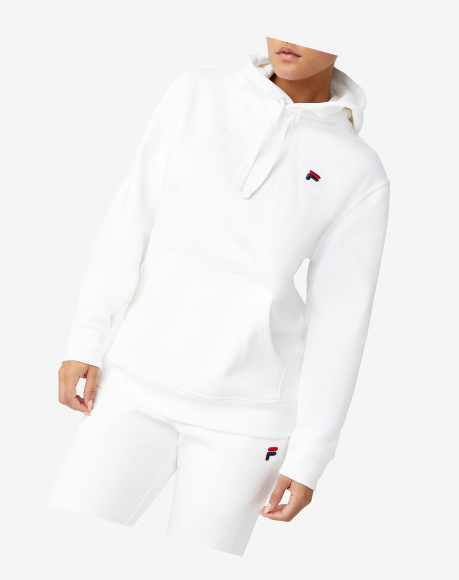 Fila Godfrey Hoodie Białe | CBWRQ-7068