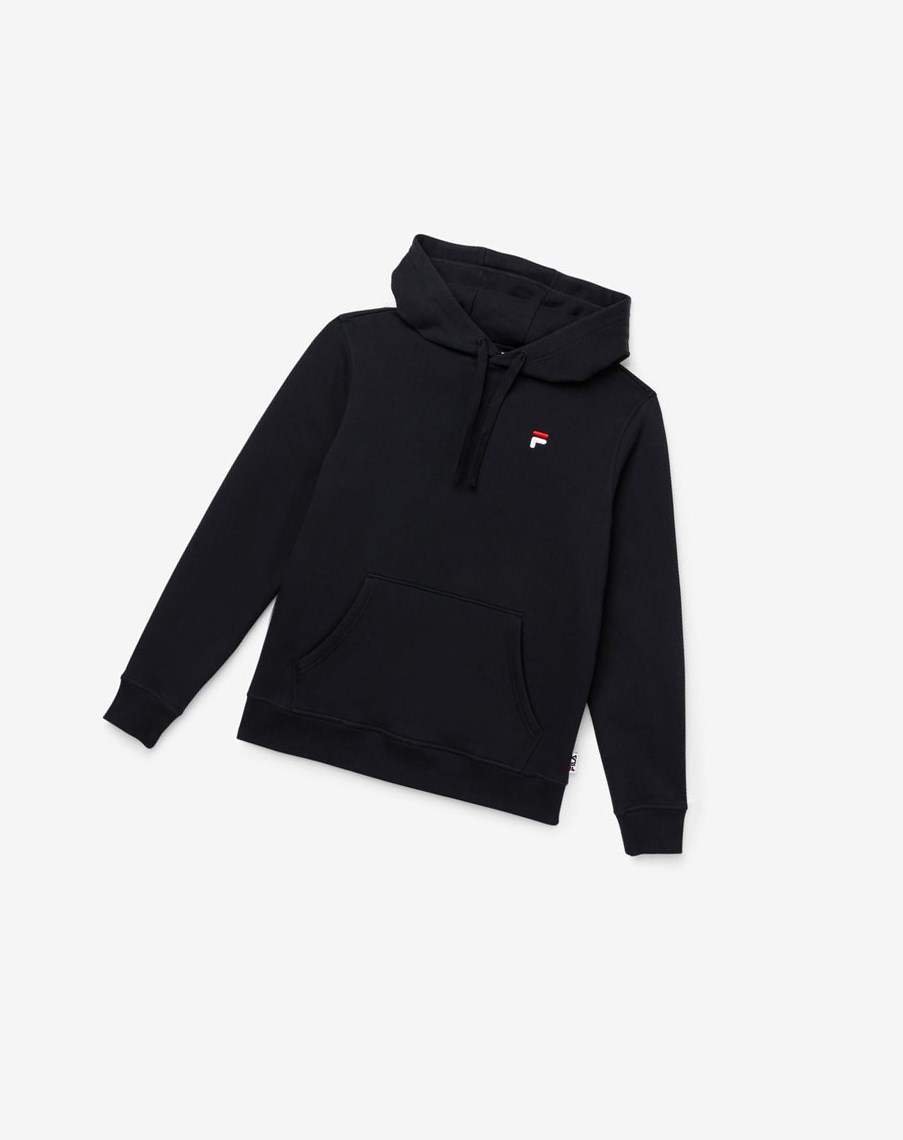 Fila Godfrey Hoodie Czarne | BJUMV-7409