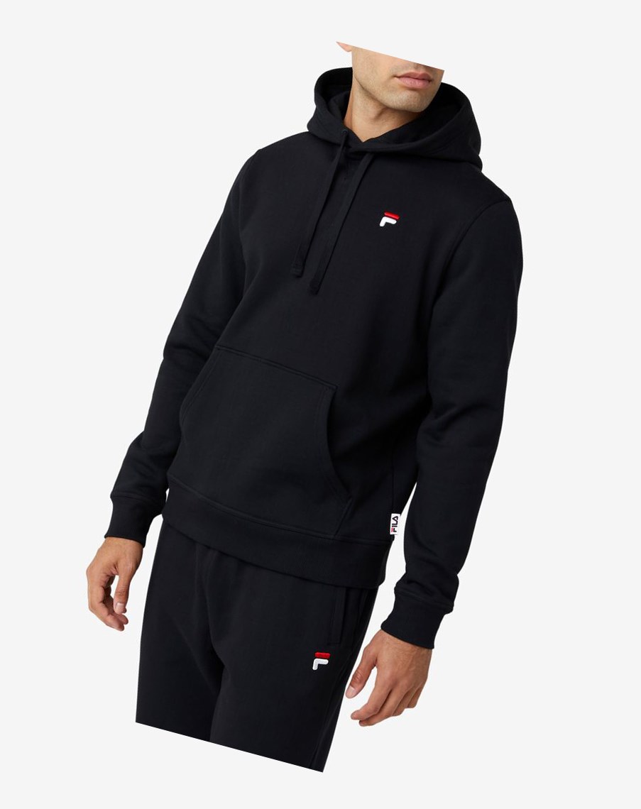 Fila Godfrey Hoodie Czarne | EFNAB-3768