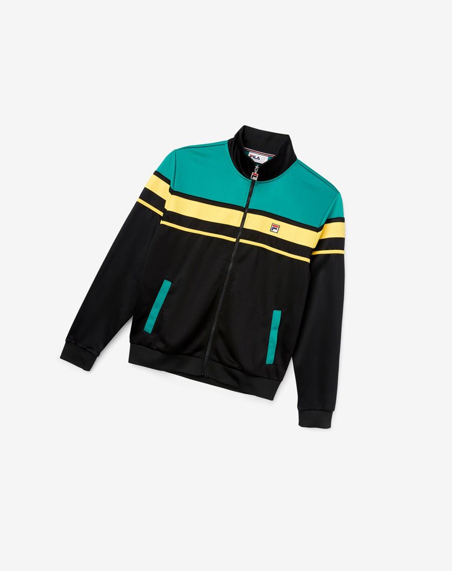 Fila Gordon Jacket Blk/Para/Free | LJOXS-6273