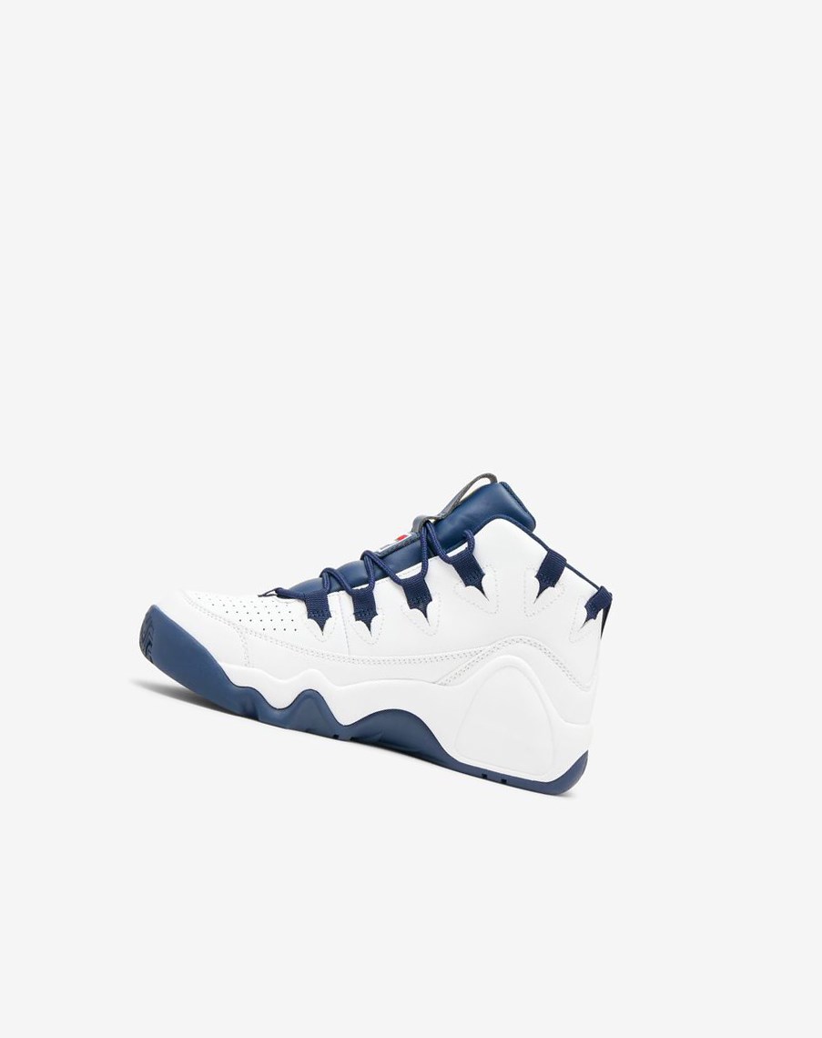 Fila Grant Hill 1 Sneakers Białe Granatowe Czerwone | HVSEU-0534