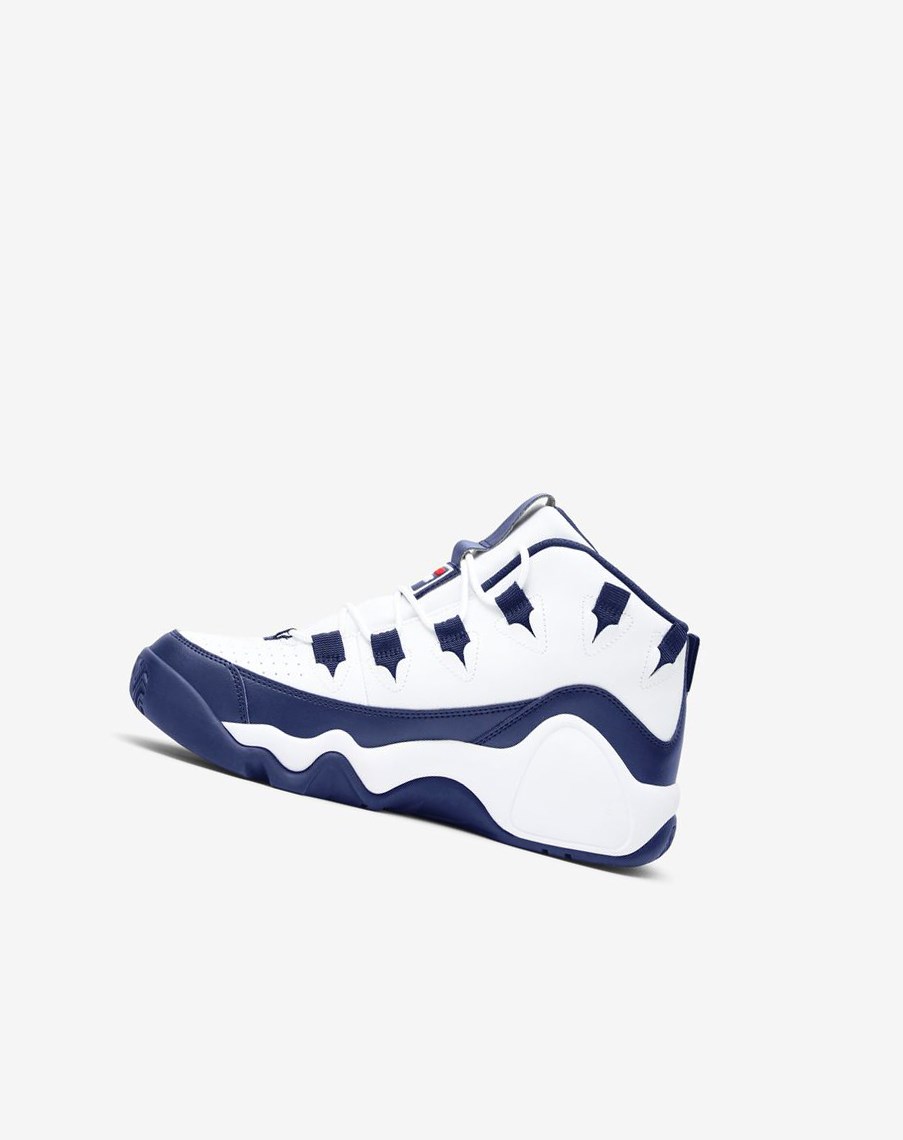 Fila Grant Hill 1 Sneakers Białe Granatowe Czerwone | UQRIK-4206