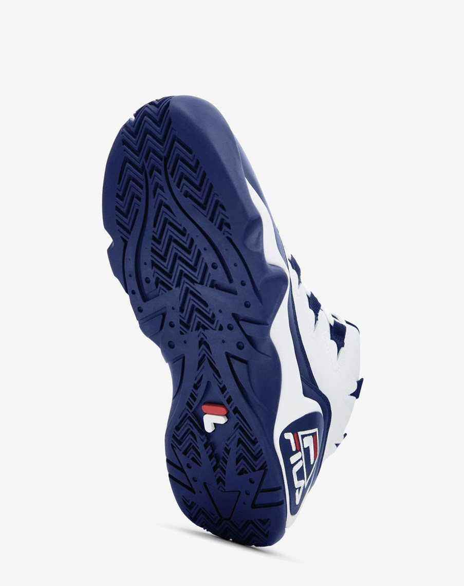 Fila Grant Hill 1 Sneakers Białe Granatowe Czerwone | UQRIK-4206