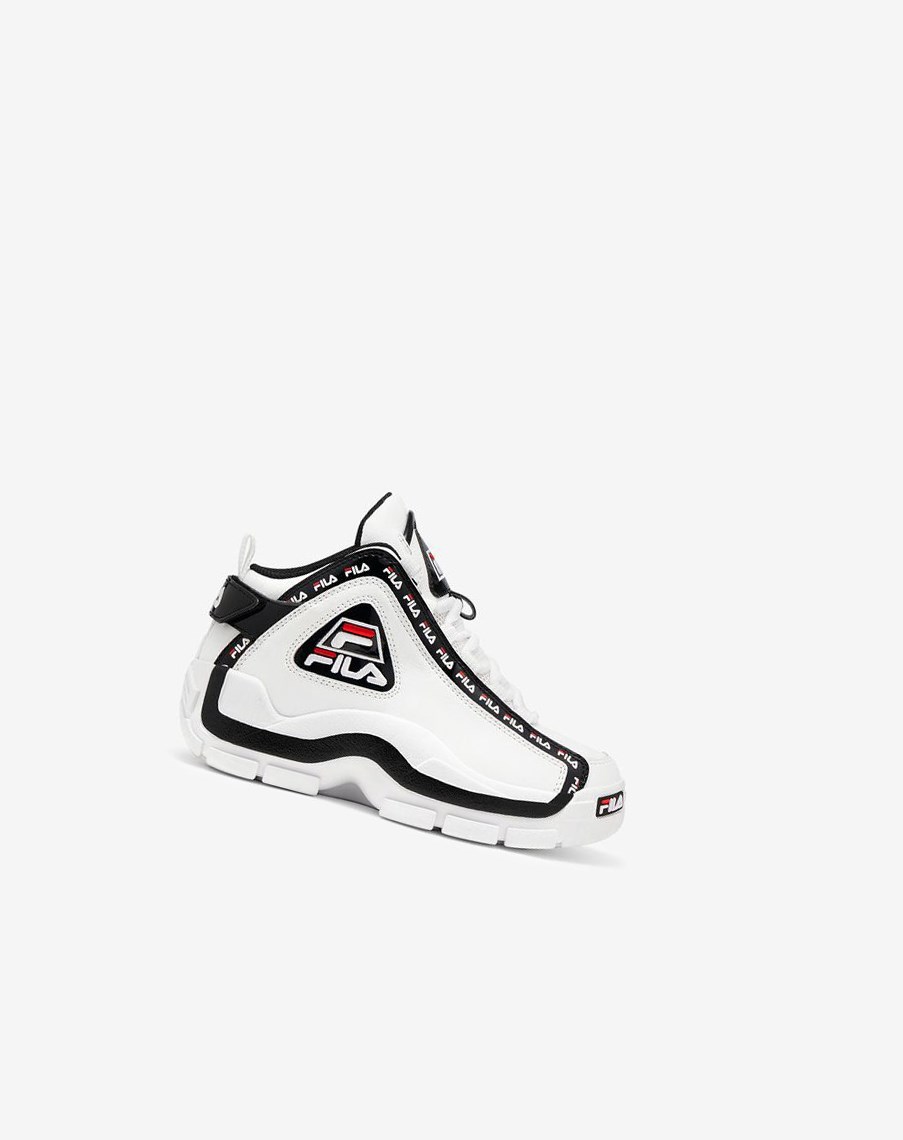 Fila Grant Hill 2 Repeat Sneakers Białe Czarne Czerwone | POWQC-5348