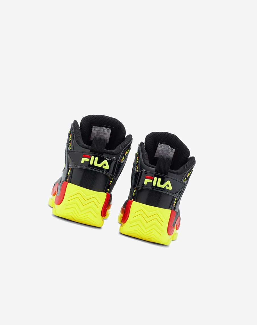 Fila Grant Hill 2 Repeat Sneakers Czarne Żółte Czerwone | TUPON-6702