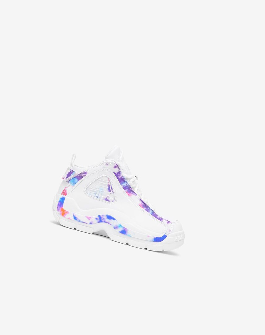 Fila Grant Hill 2 Tie Dye Sneakers Białe Białe | HRMOA-3806