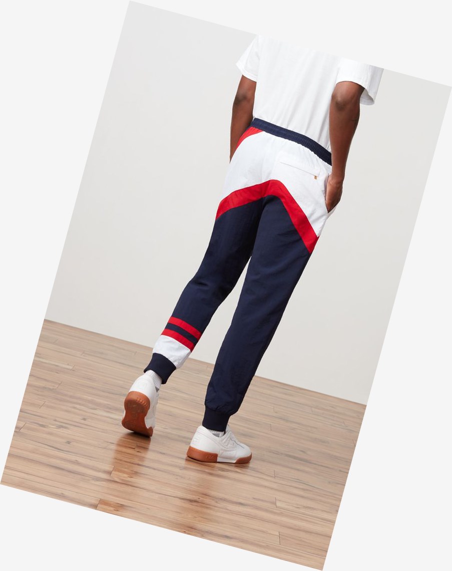 Fila Grant Hill Zenith Woven Pant Granatowe Czerwone Białe | AOZRY-5649