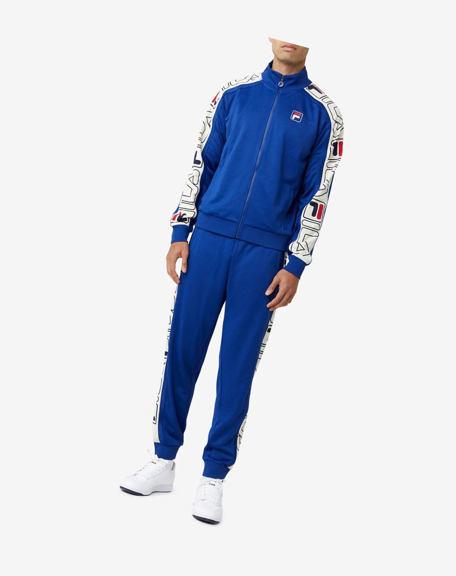 Fila Greene Pant Niebieskie Czerwone | BFCIZ-3917