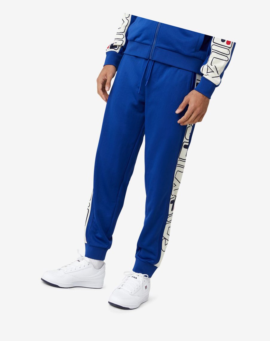 Fila Greene Pant Niebieskie Czerwone | CHKGW-8632