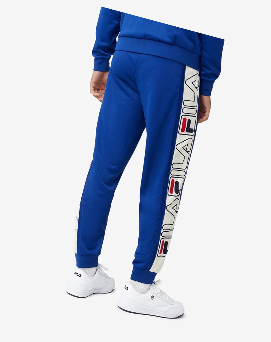 Fila Greene Pant Niebieskie Czerwone | CHKGW-8632