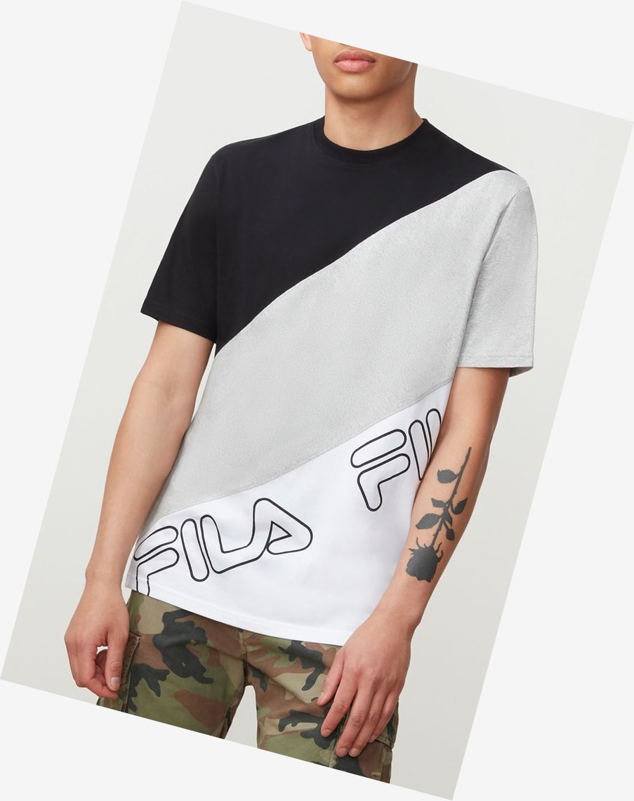 Fila Grove Tee Blk/Lgrym/Wht | BZEDU-6489