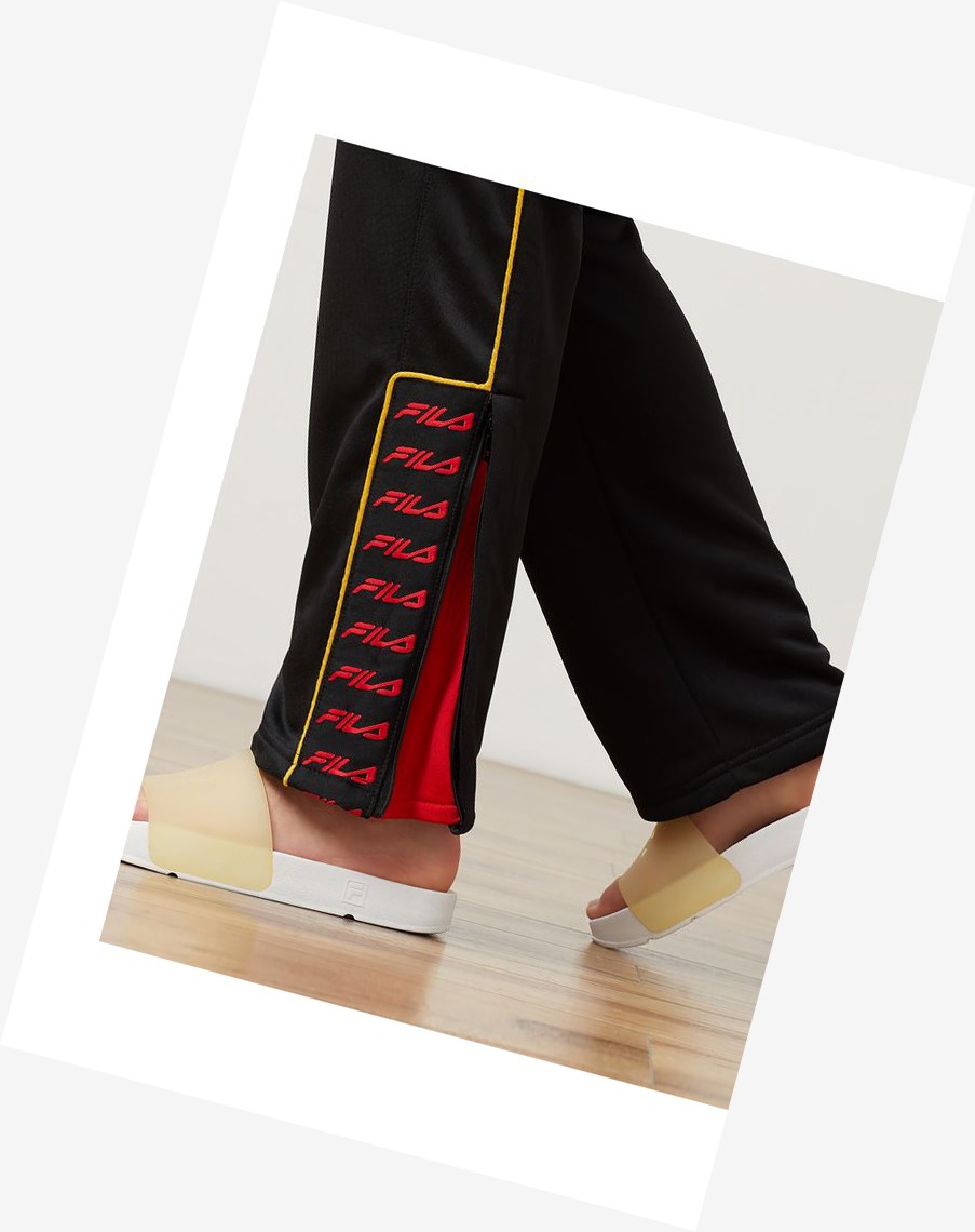 Fila Guadaloupe Track Pant Blk/Cred/Gfus | KWYRO-8935