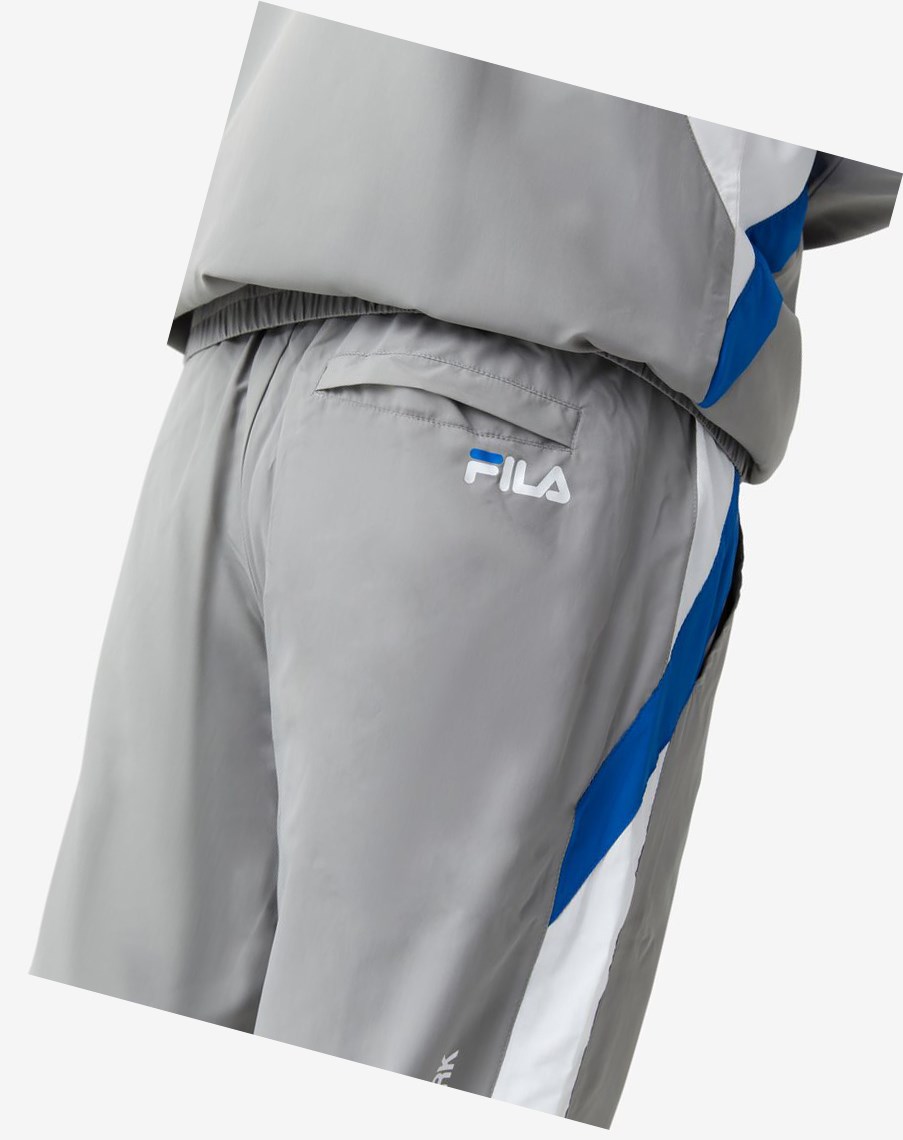 Fila Gustavo Pant Szare Białe Niebieskie | BXYIU-1659