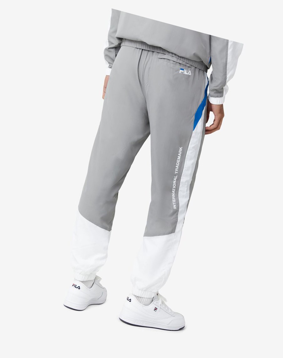 Fila Gustavo Pant Szare Białe Niebieskie | DRFTW-8653