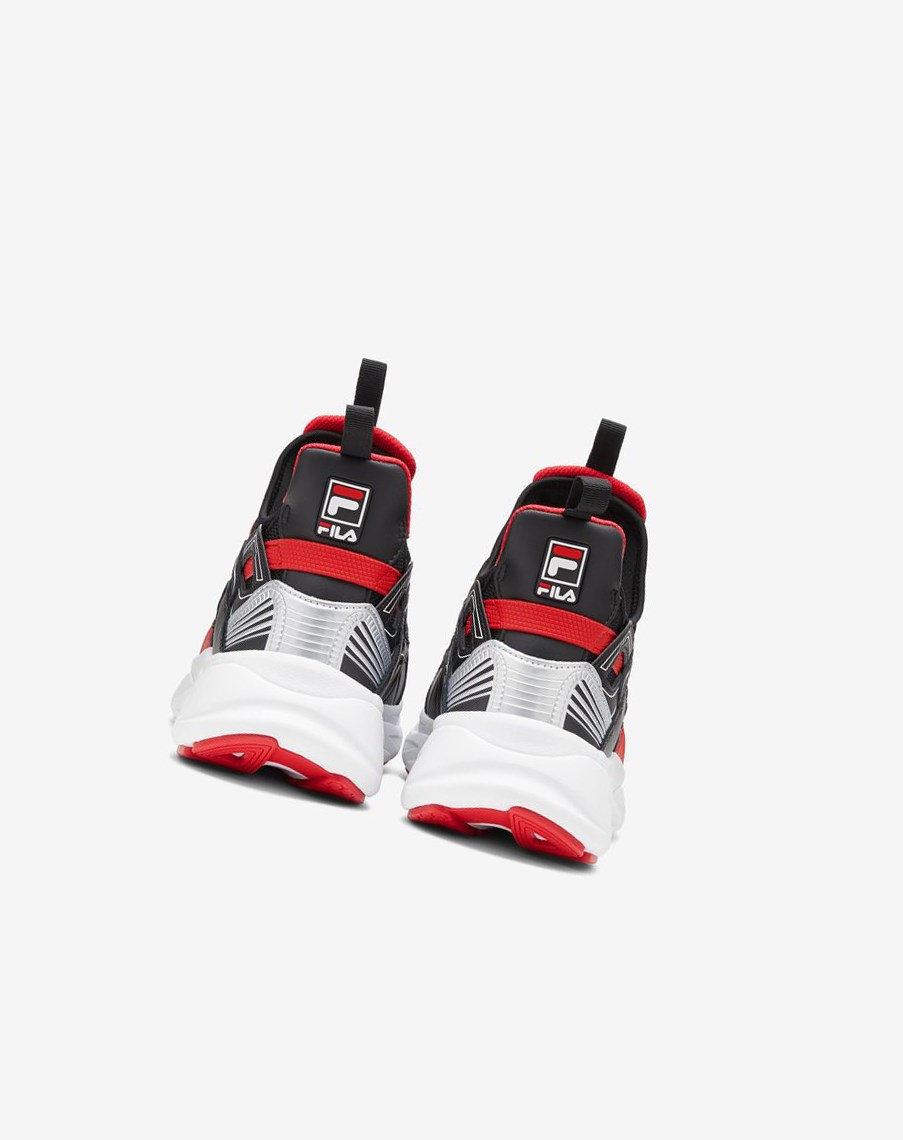 Fila Hallasan Sneakers Czarne Czerwone Białe | AVLUJ-9163