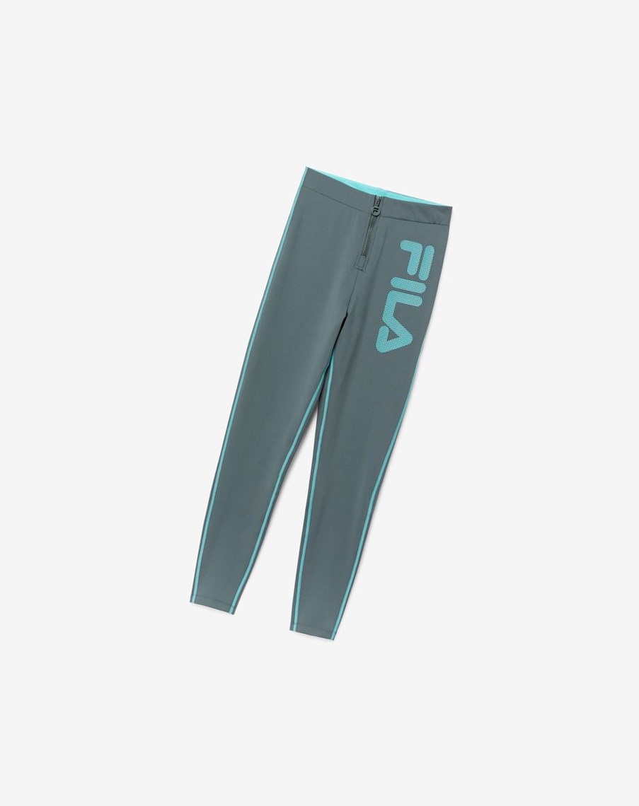 Fila Harleen High Rise Legging Niebieskie Turkusowe | PFACO-4793