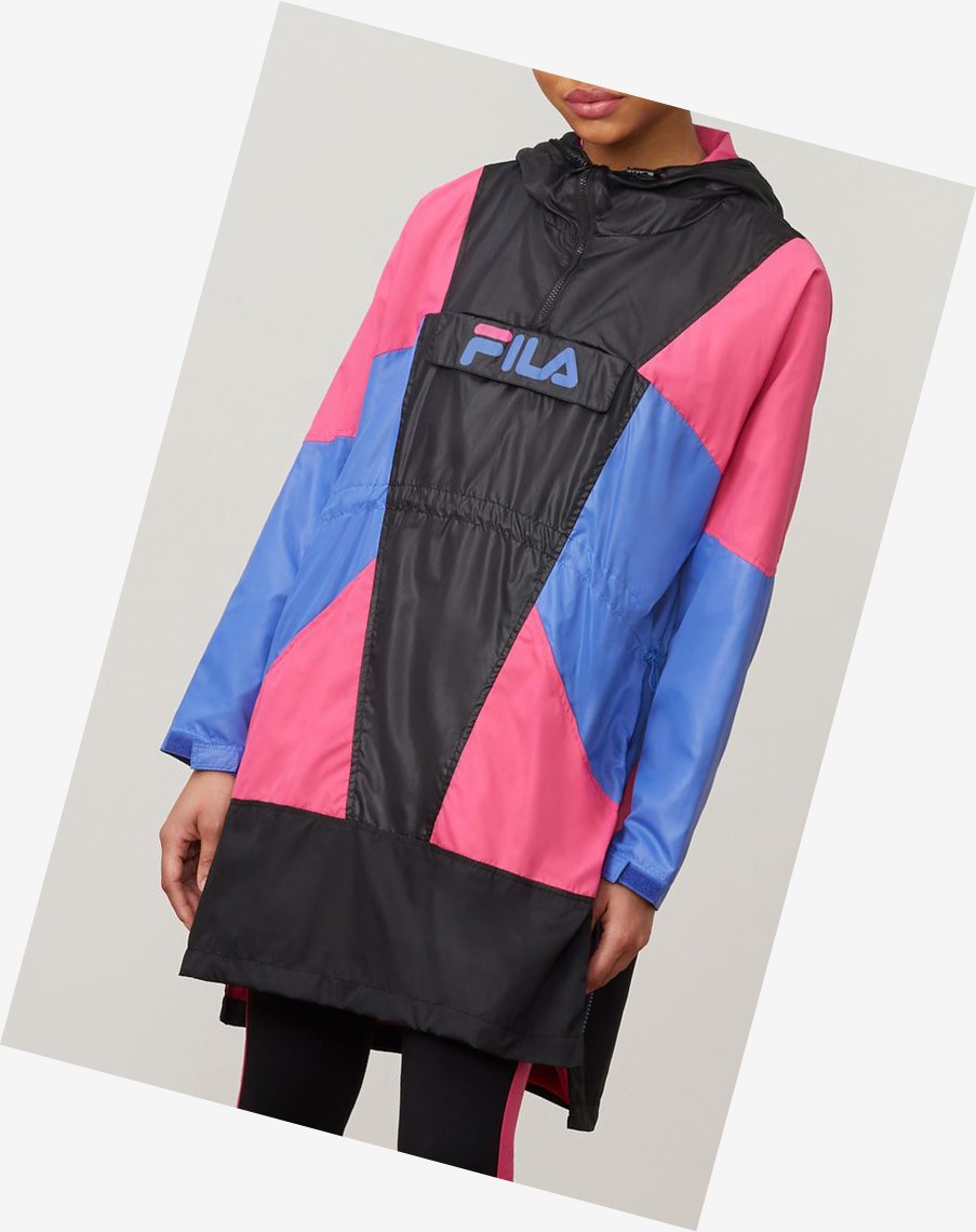 Fila Harlow Anorak Blk/Mage/Ampb | HKXSA-4926