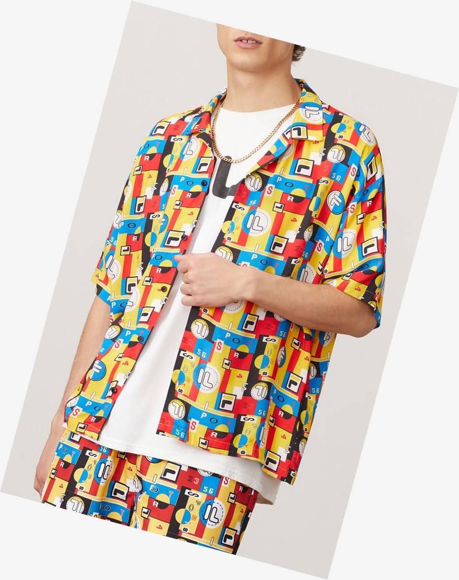 Fila Haulani Hawaiian Shirt Free/Blua/Wht/C | OQJBE-2071