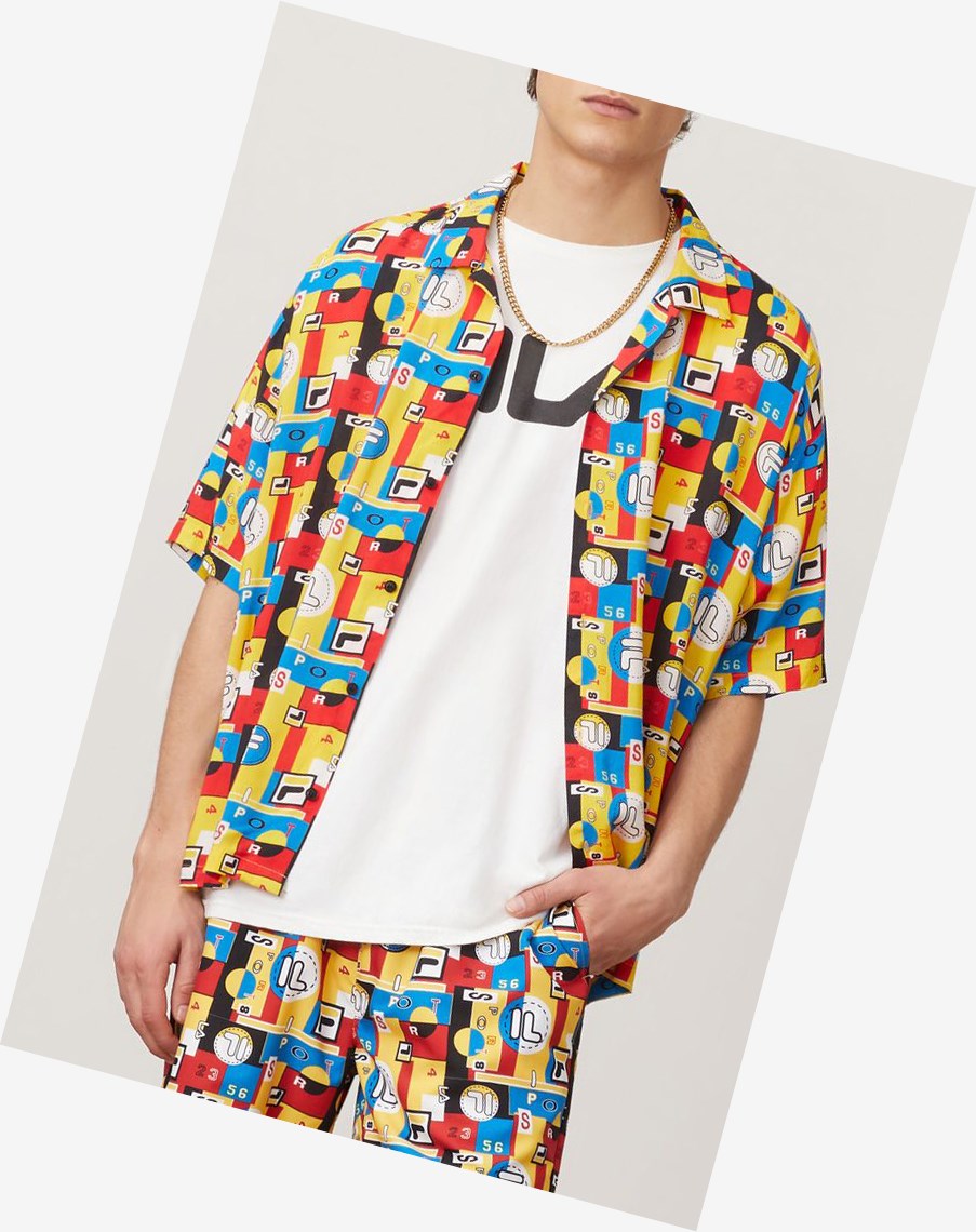 Fila Haulani Hawaiian Shirt Free/Blua/Wht/C | OQJBE-2071