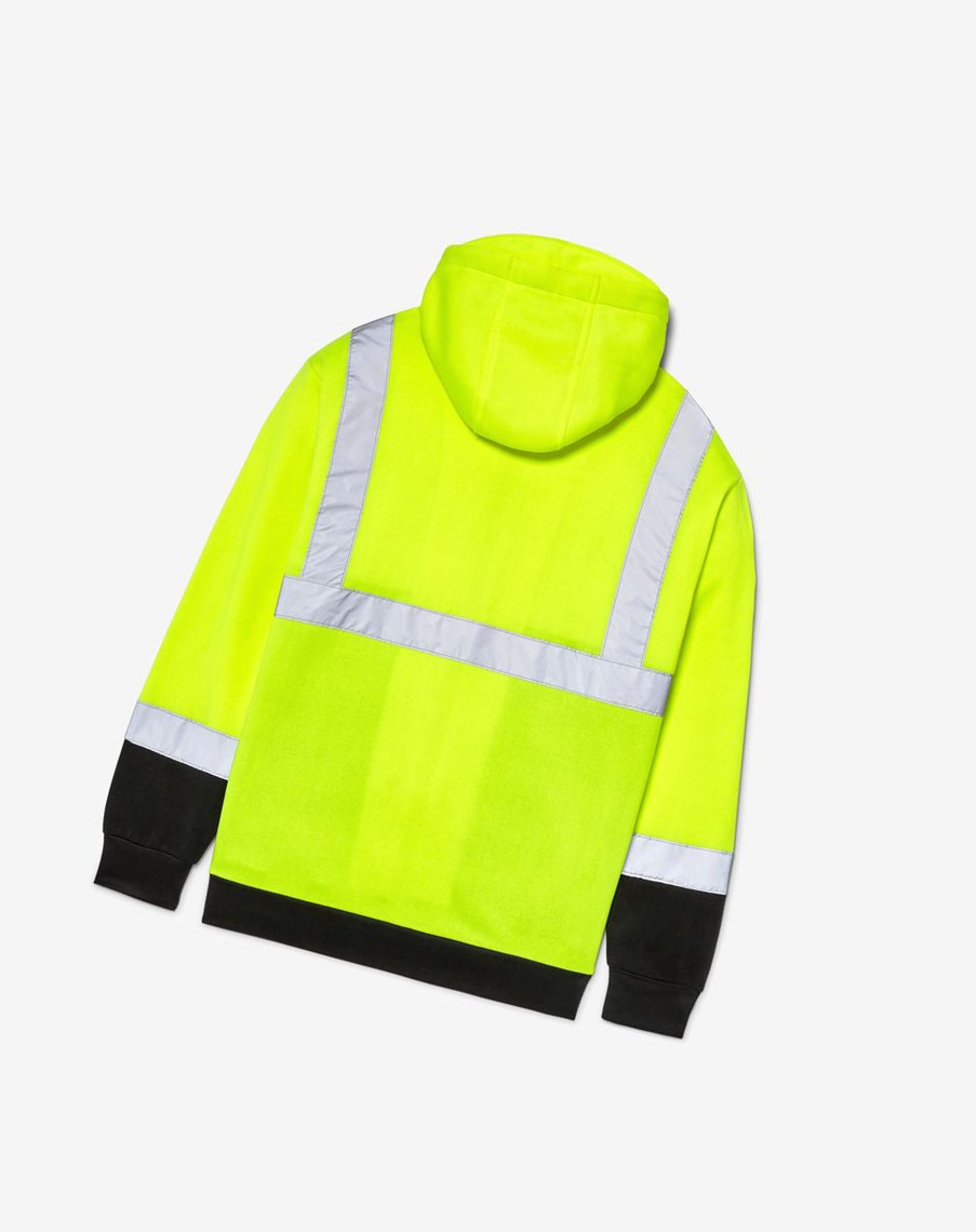 Fila High Visibility Long Sleeve Robocze Hoodie Żółte | JROSU-1095