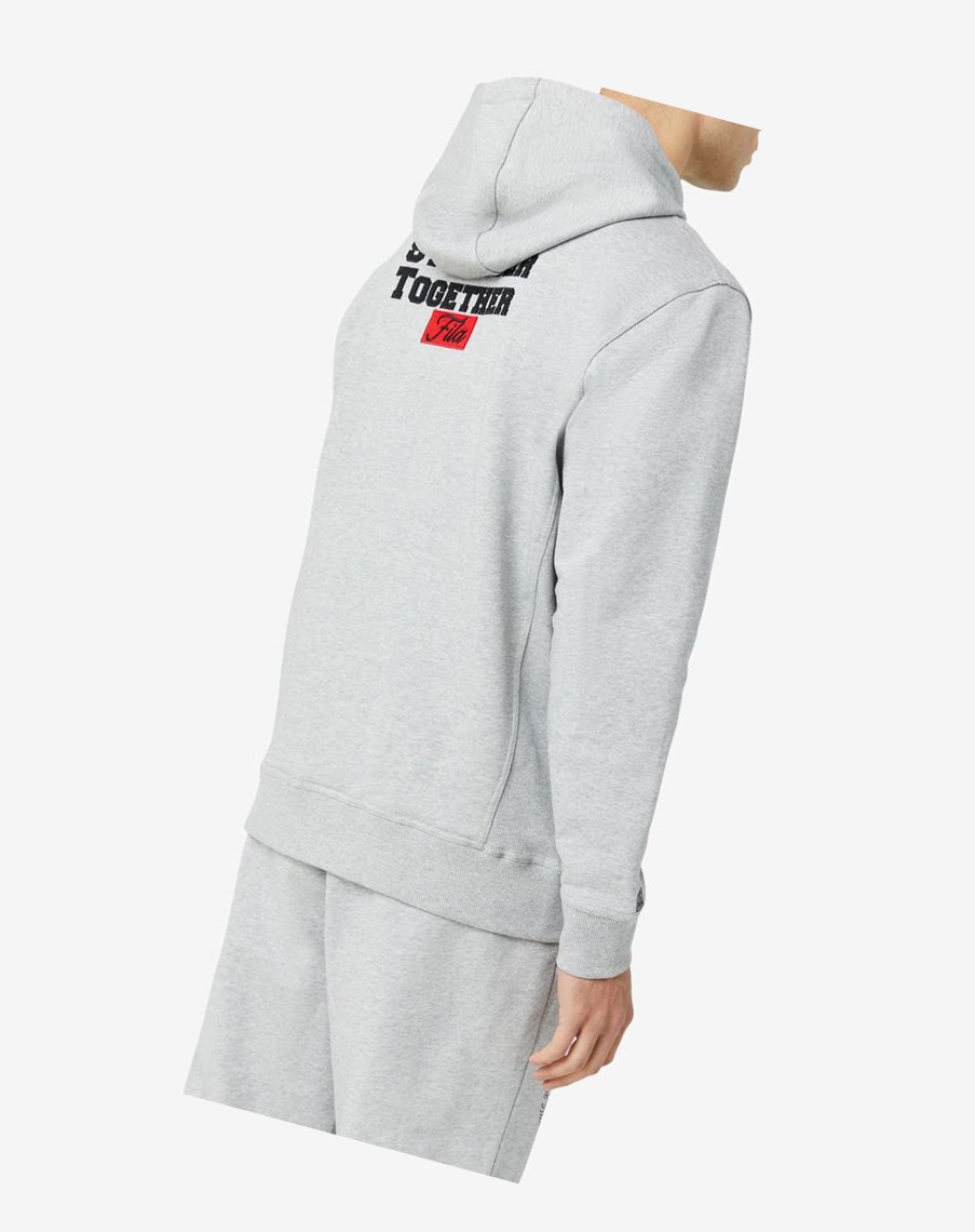 Fila Hunt Hoodie Szare | DQAVY-1736