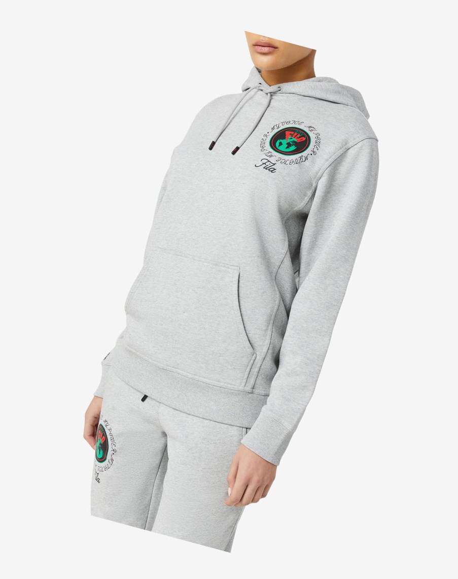 Fila Hunt Hoodie Szare | YAUDJ-7984