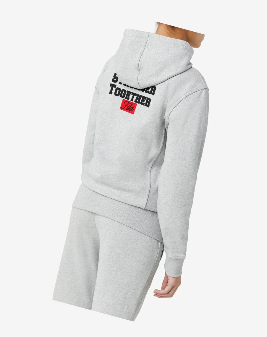 Fila Hunt Hoodie Szare | YAUDJ-7984