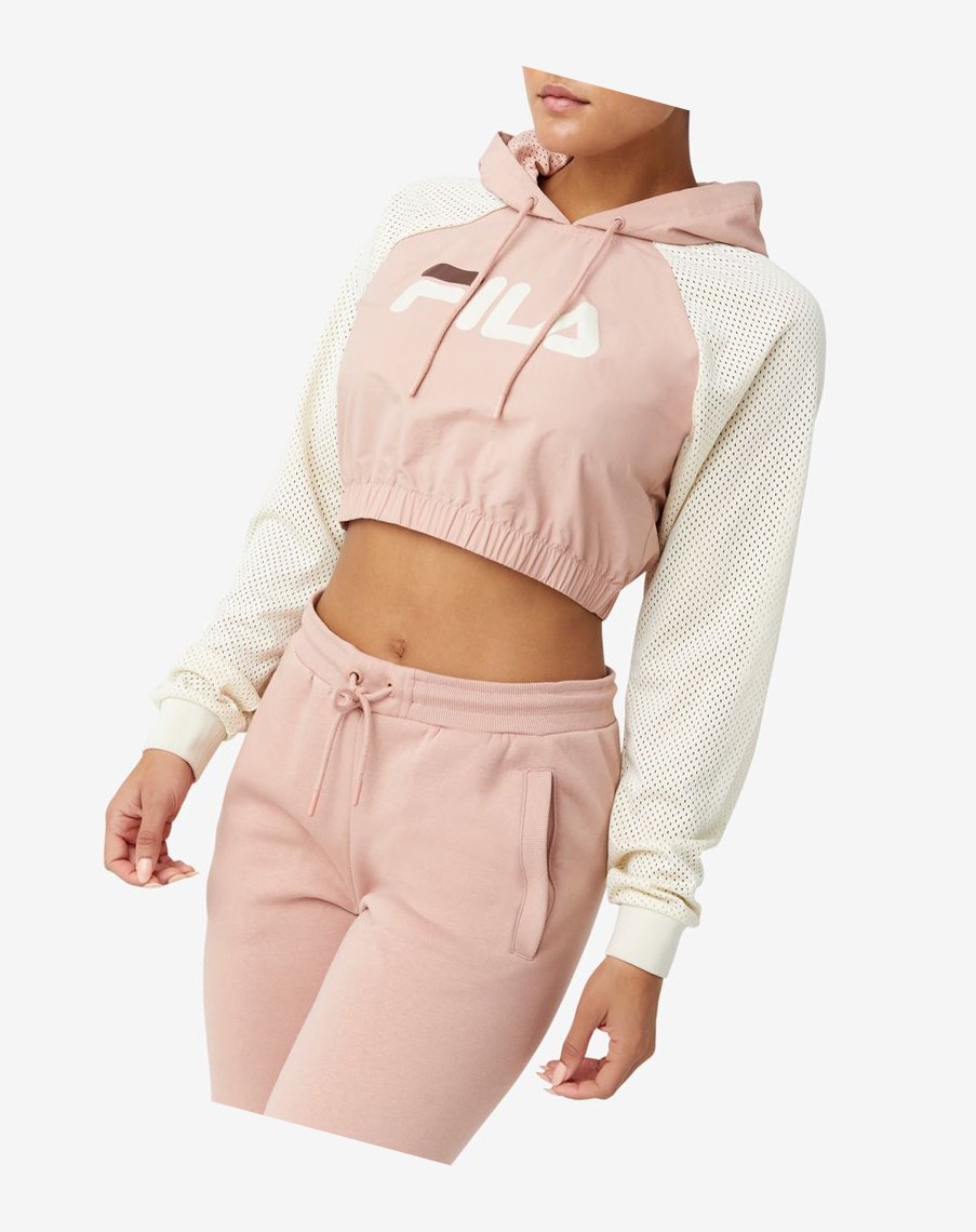 Fila Isha Cropped Hoodie Jasny | FSYIN-6981