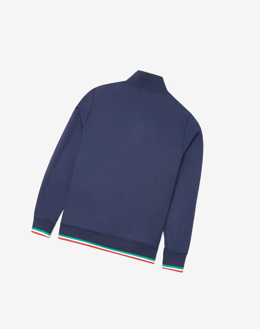 Fila Italia Track Jacket Białe | JIVDT-7159