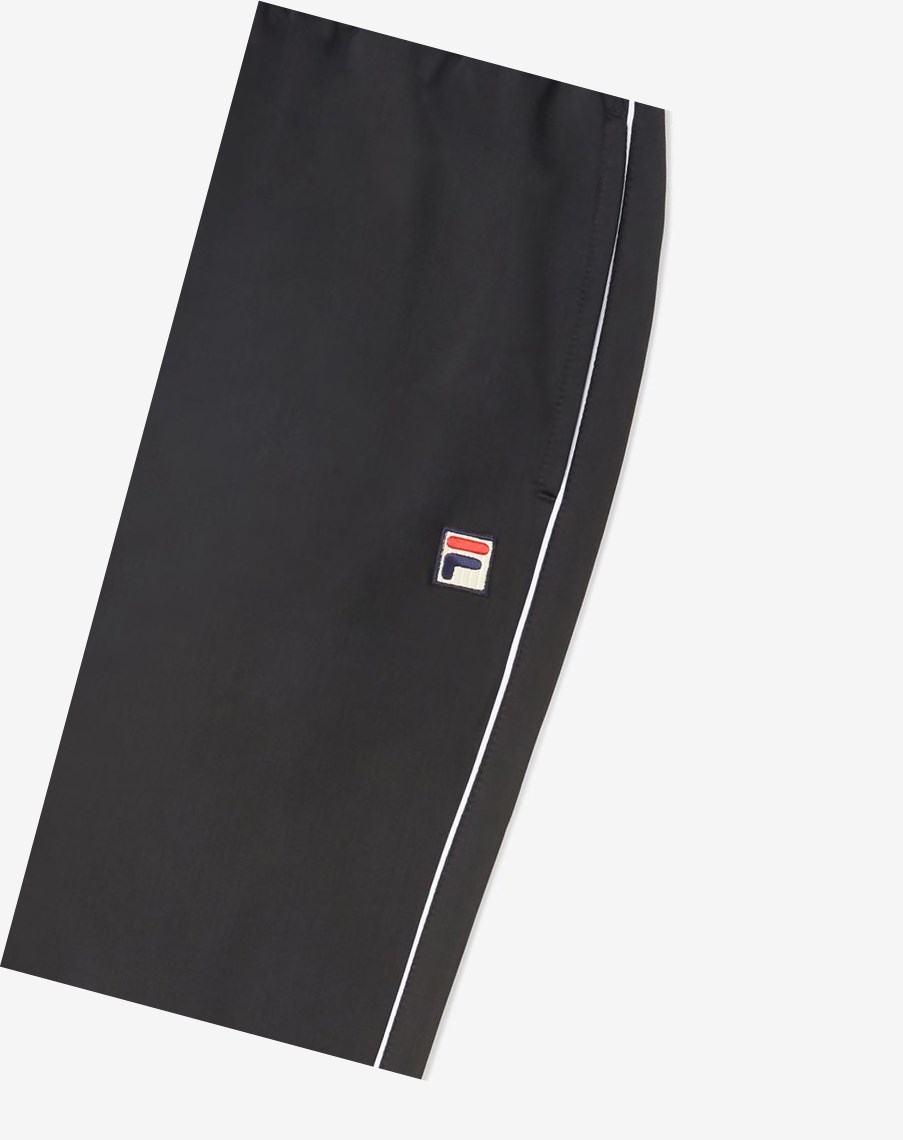 Fila Italia Track Pant Czarne Białe | KZTDA-3091