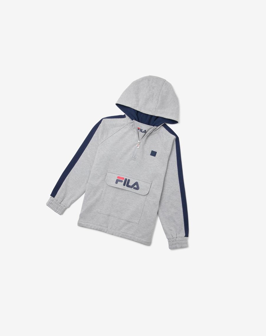 Fila James Hoodie Szare | KBIHP-9803