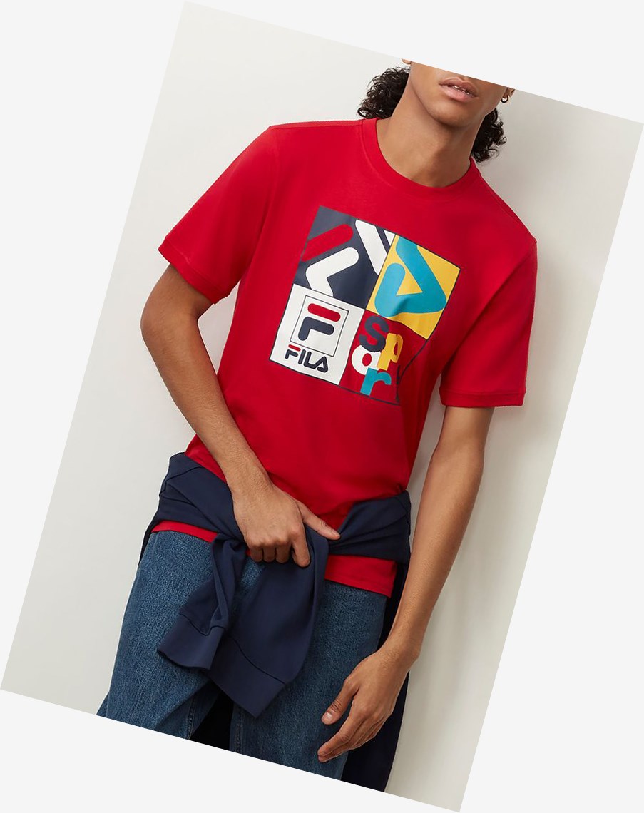 Fila Jasper Tee Chinesred | RBUFX-3257